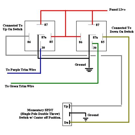 door lock switch wiring diagram